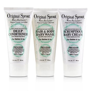 Travel Trio Set: 1x Deep Conditioner 90ml+1x Hair and Body Babywash 90ml +1x Scrumptious Baby Cream 90ml (For Babies &amp; Up) 