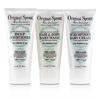Travel Trio Set: 1x Deep Conditioner 90ml+1x Hair and Body Babywash 90ml +1x Scrumptious Baby Cream 90ml (For Babies &amp; Up) 
