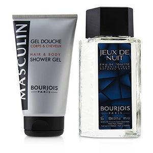 Masculin Coffret: Jeux De Nuit Eau De Toilette Spray 100ml/3.3oz + Hair &amp; Body Shower Gel 150ml/5oz 