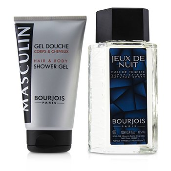 Masculin Coffret: Jeux De Nuit Eau De Toilette Spray 100ml/3.3oz + Hair &amp; Body Shower Gel 150ml/5oz 