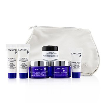 Renergie Travel Set: Redifining Lifting Cream + Full Spectrum Cream + Full Spectrum Serum + Firming Eye Cream + Genifique Eye Cream + Bag 