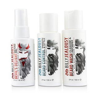 Wicked Beard Care Trio Set : 1x Beard Wash 60ml + 1x Beard Control 60ml + 1x Beard Oil 60ml 